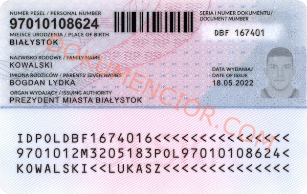W ten sposób wygląda Polski Dowód Kolekcjonerski w wersji 2021, widziany z tyłu